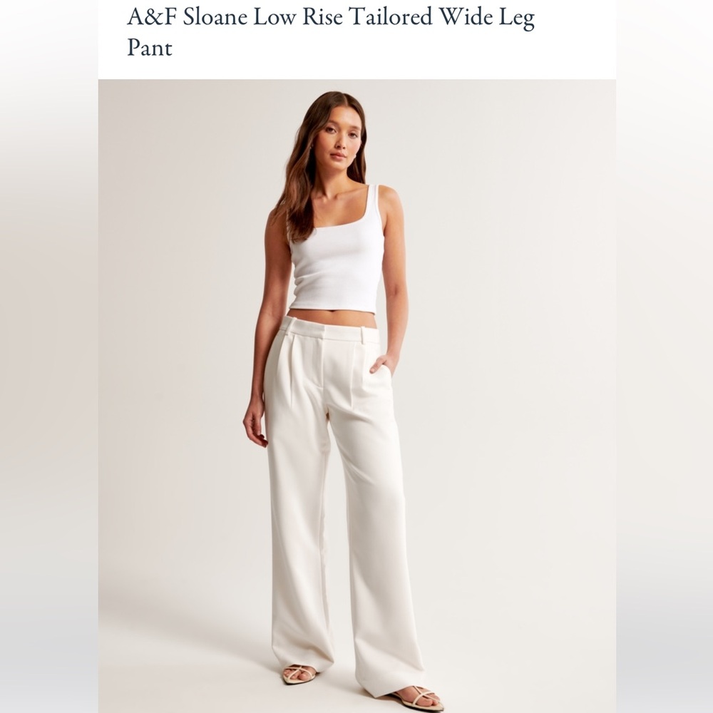 Abercrombie and Fitch Sloan Low Rise Tailored Pant